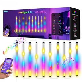 Sh-1027f Dongguan Shihui Photoelectric Co. Ltd Rgb-ic Music Sync Led Light Bars Usb Powered Portable Wall Lights 10 Pcs