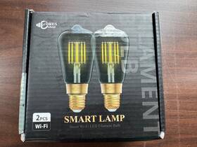 St64 Doreshop 723585037703 2 Pk Smart Wifi Filament Led Light Bulbs Dimmable-alexa Voice And App Control