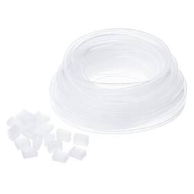 Duefixing 745065243282 Silicone Tube Sleeve With 20pcs End Caps Fit 5050/5630/5730 10mm Wide Led Strip