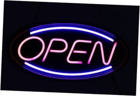 Hl201 E-onsale Delux Neon Led Open Sign With 2 Motion Mode New Technology- Last Longer Only