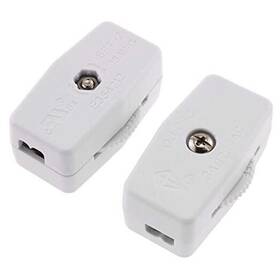 Lsphtlli-w-2 E-outstanding Lamp Switch 2pcs Plastic Housing On/off Thumbwheel Light
