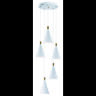 E24625-wtmg Norsk Wide White Metallic Gold Pendant Light 845094086451