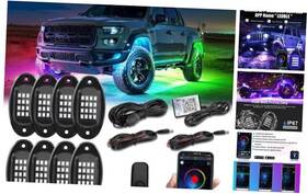 5050smd-16 Eaglevision Rgb Underbody Rock Led Lights Kit Pods 16-5050 Smd App Bluetooth 8
