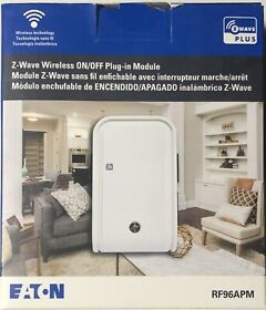 Rf96apm-bx-lw Eaton Z-wave Plus Wireless On Off Plug-in Module 12a 120v White