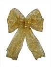 Eb04-y006-a1 Starlite Creations Light Battery Operated Flashing Leds Gold Everyday Bow