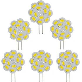 Ebd Lighting 798468685852 2w G4 Led Light Bulbs 6 Pack Disc 20w Halogen Replacement Bulb 180 Degree