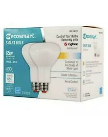 A9br3065wesdz02 Eco Smart 65-watt Br30 Dimmable Wireless Led Light Bulb Tunable White 4pk