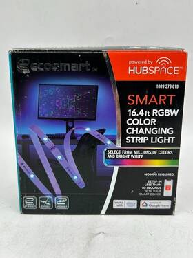 Eco-smart 714176033211 Ecosmart 16.4 Ft. Color Changing Dimmable Plug-in Strip Light By Hubspace