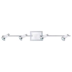 Eglo 008606116119 Eridian 4-light Chrome And Shin White Track Light Shiny