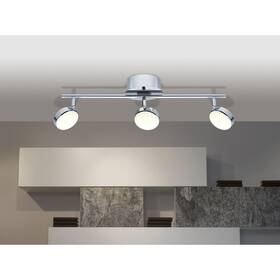 Eglo 008606157853 Salto 3-light Silver Led Adjustable Track Light