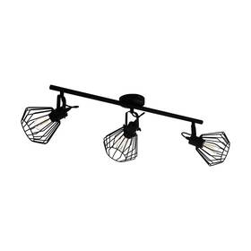 Eglo 008606218202 Tabillano 3-light Fixed Track Light Matte Black