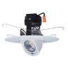 El69727w Elco Recessed Led Adjustable Pull Down Trim White