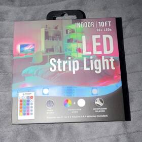 Xls7-1010-rgb Electronic Necessities 10ft Rgb Led Strip Light Remote Usb 50 Leds