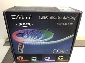 El-sl-002 Elfeland Led Strip Light 2 Pcs Model No With Remote New In Box