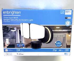 3400 Enbrighten 030878513425 Smart Security And Accent Light Wifi Three Head Ip65 Lumens