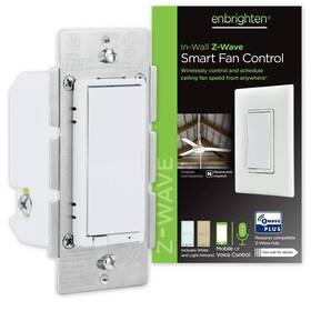 14314 Enbrighten Z-wave Plus Fan Control Works With Alexa Google Assistant 3-way