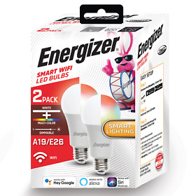 Eac2-1002-pp2 Energizer A19 800 Lumen Smart Wi-fi Single White And Multicolor Le
