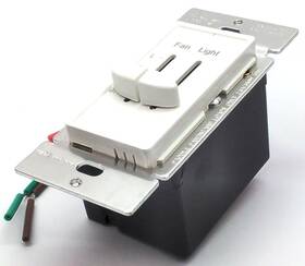 17001-f3-w-f Enerlites In-wall Fan Control Full Range Dimmer Slider 3-speed