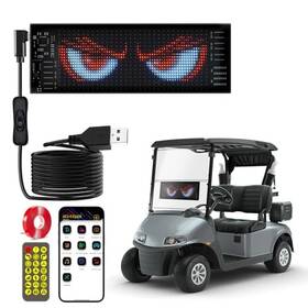 Eucxordan Hrp-1632 Car Led Soft Screen - Colorful Lights App Control 5v Usb Powered Ip66 7 3in