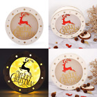 Lt1681 Ezakka Christmas Reindeer Nightlight Desk Kids Bedroom Decoration Lamp Colorful Santa