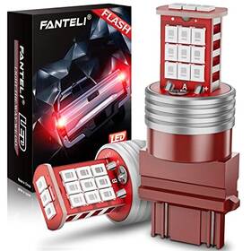 Fanteli 3157-2835-21-red-fad 3157 Led Bulb Flashing Brake Lights 300% Brighter 3156 3047 3057 3457 4157