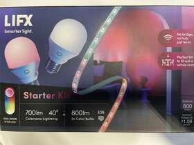 Feit Electric 347403004299 Lifx2-pack 60-w Equivalent A19 And One 40 Inch Strip Color Led Smart Light Kit/new