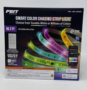 Feit Electric 445048627698 Indoor 19.7 Ft. Smart Colour Chasing Strip Light