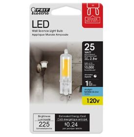 Bp25g9 Feit Electric Bp25g9/850/led Dimmable G9 Led Bulb Daylight 2.8 W