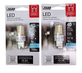 Bpg40 Feit Electric Bpg40/850/led Lot Of 2 Dimmable Wall Sconce Light Bulb 500 Lumens
