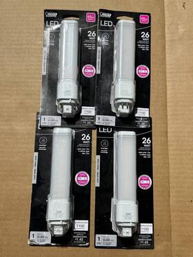 1100 Feit Electric Co 017801819786 Lot Of 4 26 W Cfl Bulb White Compact Lumens Pin