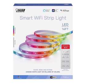 Tape192rgbwagrp Feit Electric Co 16 Ft. L Color Changing Plug-in Led Smart Light Strip