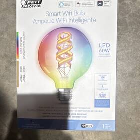 G3060 Feit Electric G3060/rgbw/fl/ag Smart Wifi Globe Led Bulb Color Changing Amber 2100k G30 6w 300lm