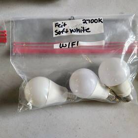 Om60 Feit Electric Om60/rgbw/ca/ag/3 Wifi Smart Enable Softwhite Lightbulbs 3