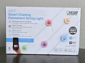 Sl50-36 Feit Electric Sl50-36/rbg/ag Smart Color Chasing String Light 50 Ft Alexa Google Home