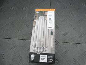 T10l60cl Feit Electric 60w Dimmable White Filament Clear E26 Led Light Bulb 4-pack