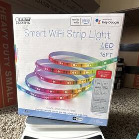 Tape192 Feit Electric Tape192/rgbw/ag Smart Wifi Led Light Strip 16ft Color Changing Alexa Google