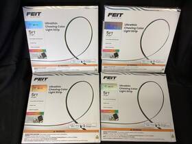 Tape60tcob Feit Electric Lot Of 4 Smart Led Light Strip 5ft Color Changing With Remote New