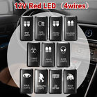 Fhn377069 Red Led Fog Light Bar Switch For Toyota Landcruiser Hilux