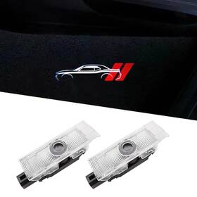 First Edition Tz0107 2pcs Door Lights Logo For Challenger 2015-present Hd Courtesy Light Led Sc2