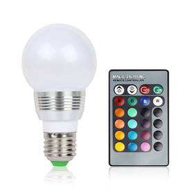 Fff-gpct696 Fresh Fab Finds E27 3w Rgb Dimmable Led Bulb With Remote - Multi One Size