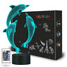 Fs-amz02 Fullosun Night Light Porpoise Bedside Lamp With Remote 696393081049