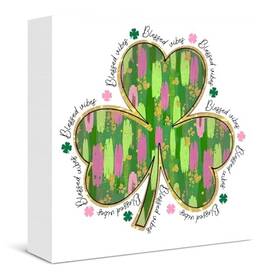 2412 Ftrbxt Shamrock Blessed St. Patricks Day Decorations - Green Lucky Charm