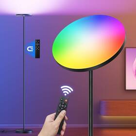 Fld-036-f2 Fulsunt Rgb Torchiere Floor Lamps For Living Room 32w/3200lm Bright Led Standing Lamp