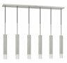Fx-3723-6p-bs Cal Lighting Light Led Linear Pendant Silver 020193177266