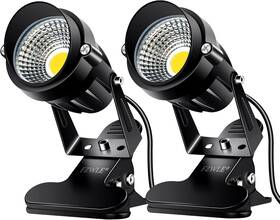 J-w-2p Fzwle Spot Lights Clamp Indoor Spotlights 7w Clip On Daylight White Uplights