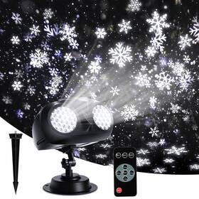 Galaprox 973687374013 Christmas Snowflake Light Projector 2025 Upgraded Brightness Dual