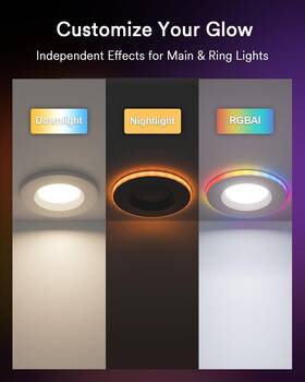 11749398 Gator Overstock Lumary Smart Led Recessed Lighting Retrofit Max 4 Inch Pack Wi-fi Bluetooth D