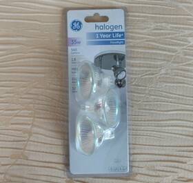 Gu5.3 Ge 043168331395 3 Bulbs 33139 Indoor/outdoor Floodlight 35w 540 Lumens Type Mr16 Base