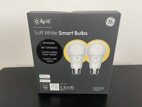 Ge 043168495950 2 Pack C By A19 Smart Led Light Bulbs Soft White Works With Alexa Bluetooth
