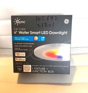 Ge 043168546508 Cync 4 Inch Full Color Wafer Smart Led Downlight